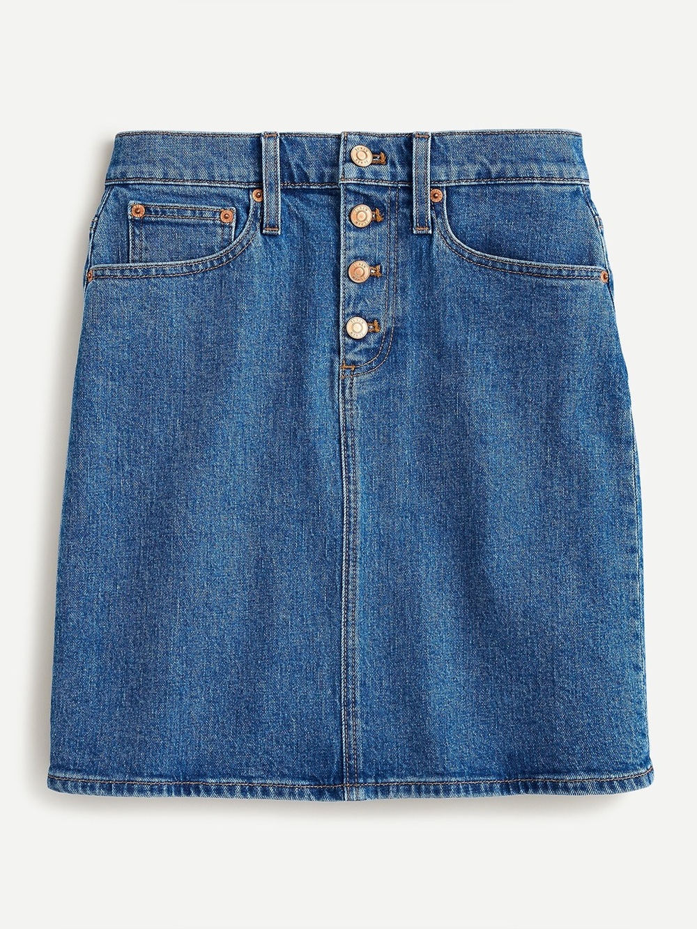 J.Crew Button-Front Denim Skirt - NWOT